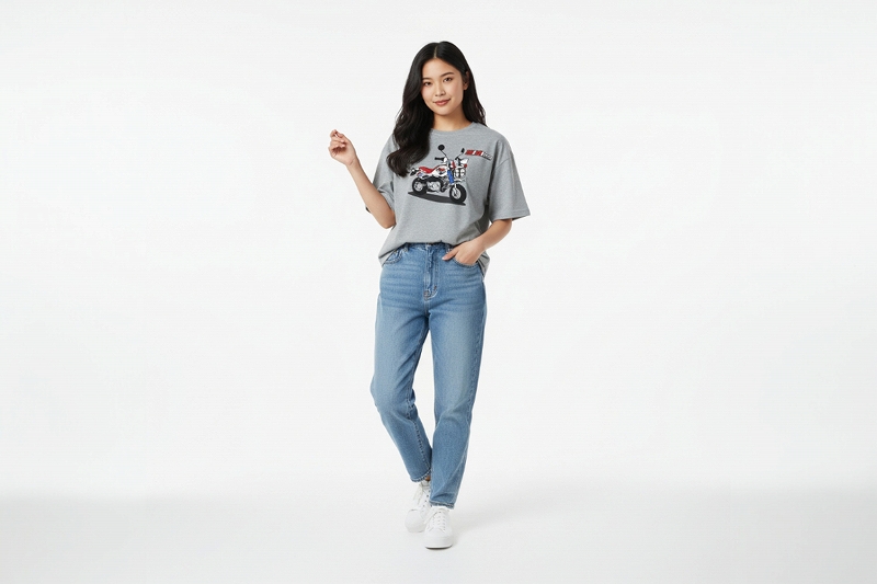 MINIMOTOロゴ入りTシャツ BAJA モンキーバハ グレーL NO8767 [8767